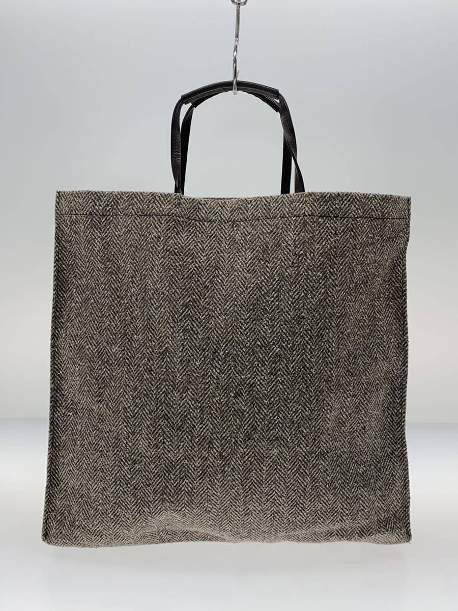 agnes b. Tote Bag Wool GRY 3