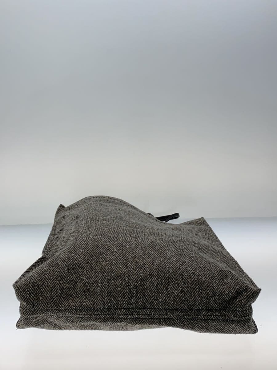 agnes b. Tote Bag Wool GRY 4