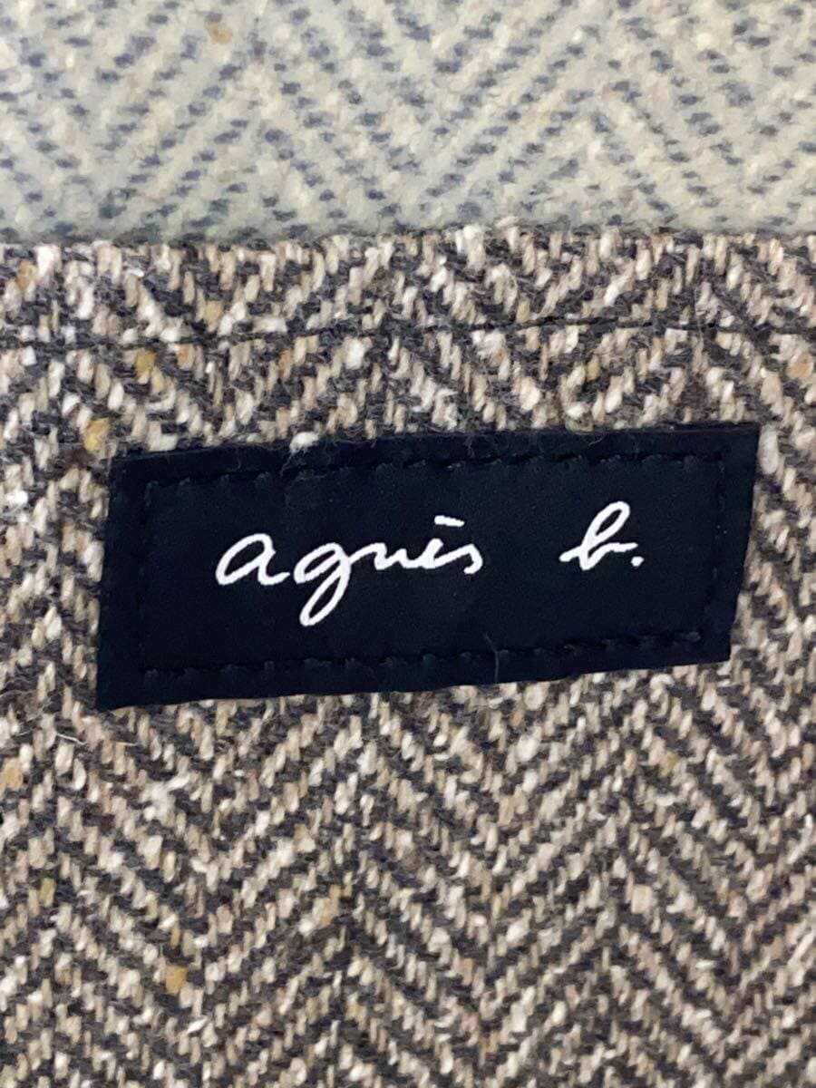 agnes b. Tote Bag Wool GRY 5