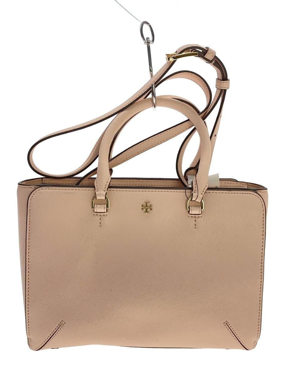 TORY BURCH Handbag Leather PNK Solid 10005608