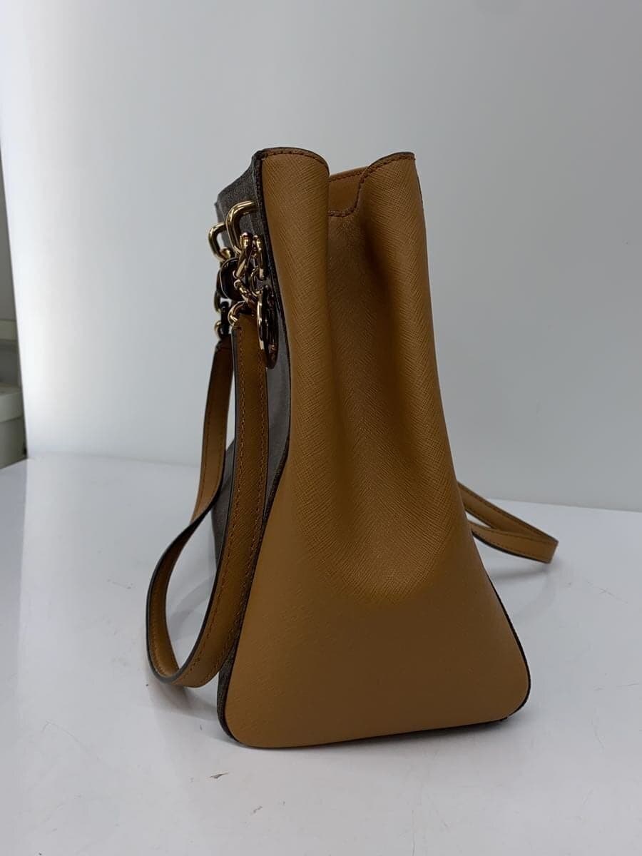 MICHAEL KORS Tote Bag Cowhide BRW All Over Pattern 99563 2