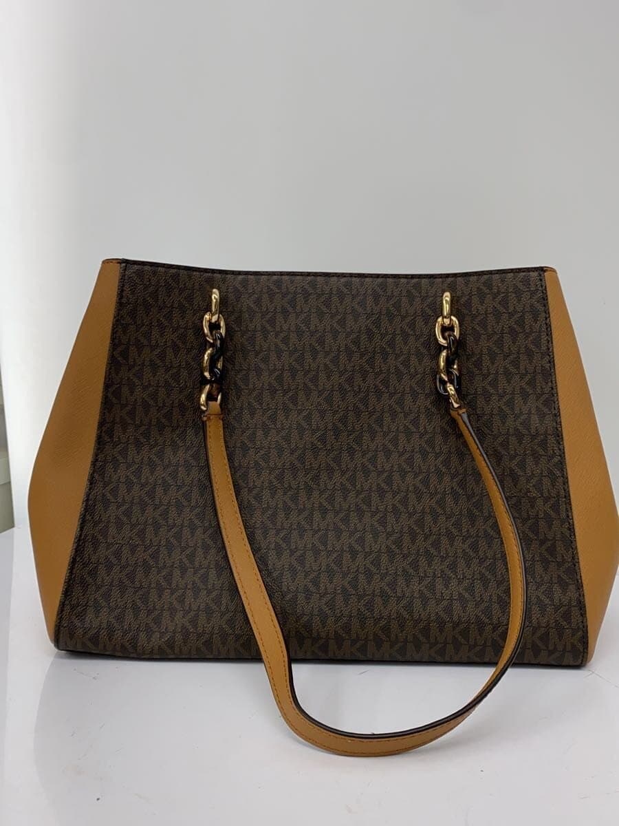 MICHAEL KORS Tote Bag Cowhide BRW All Over Pattern 99563 3