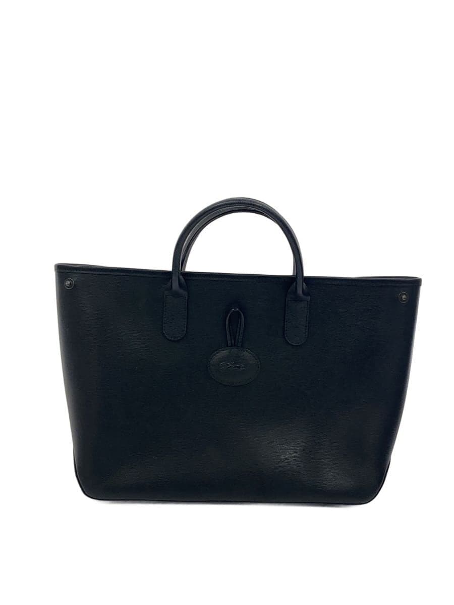 LONGCHAMP handbag leather BLK