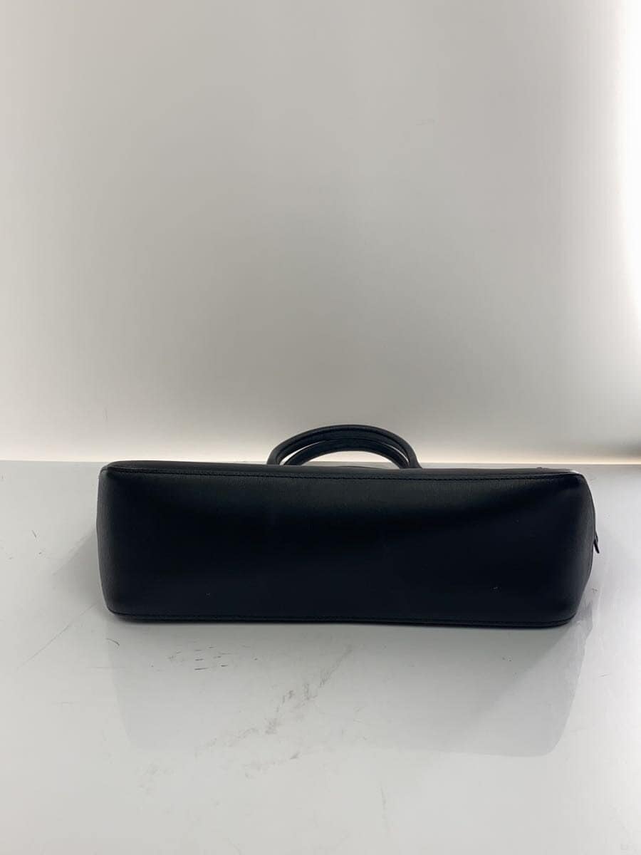 LONGCHAMP handbag leather BLK 4