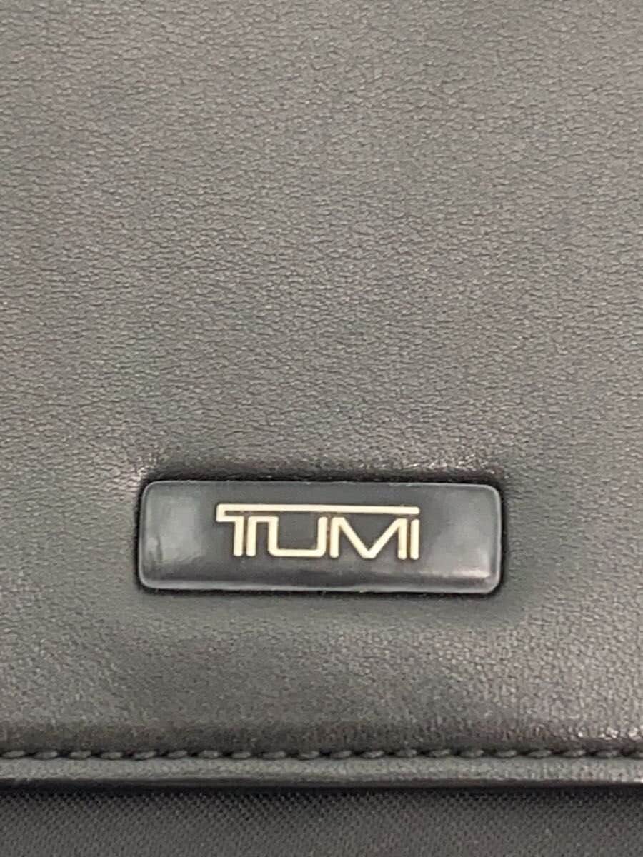TUMI Briefcase Leather Black Solid 2951DF 5
