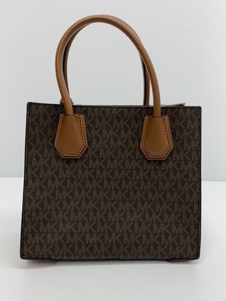 MICHAEL KORS Handbag PVC BRW All Over Pattern 35S1GM9M2B 3