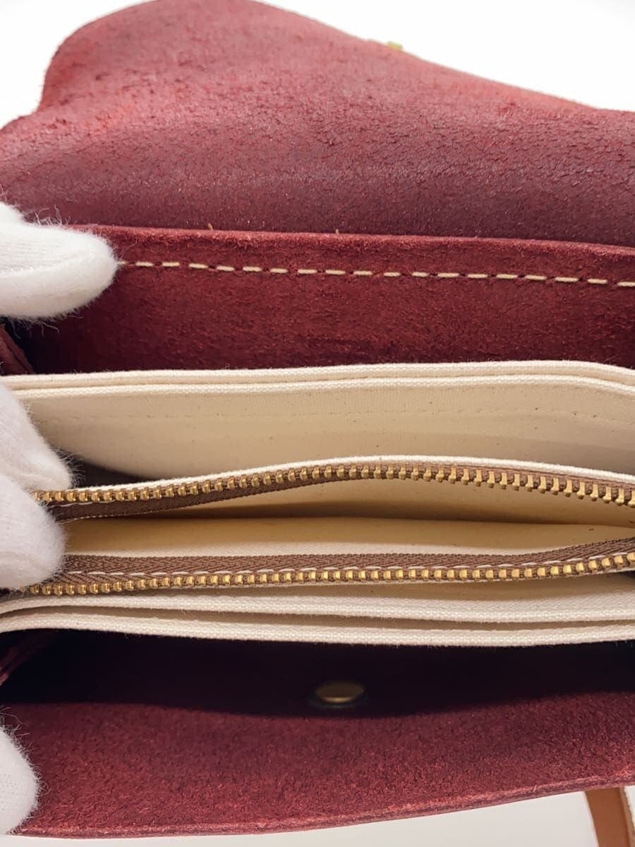 Other Brand Cham Crue Shoulder Bag Leather RED Solid Made in Japan 6