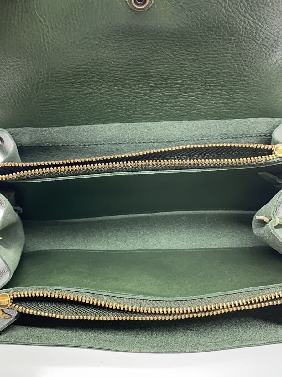 Other Brand CREDRAN Shoulder Bag Leather GRN Solid 6