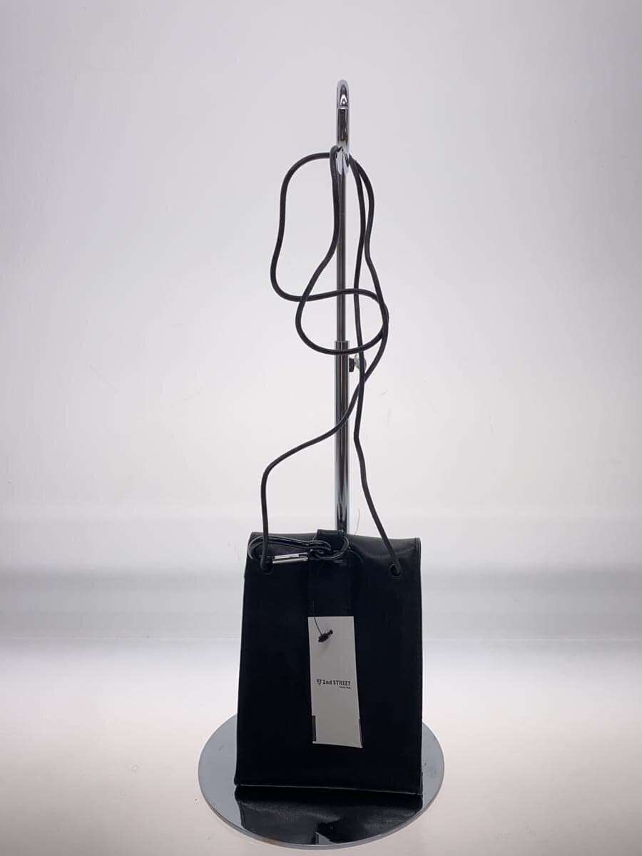 Other Brand Mini Shoulder Bag Leather BLK Solid 3