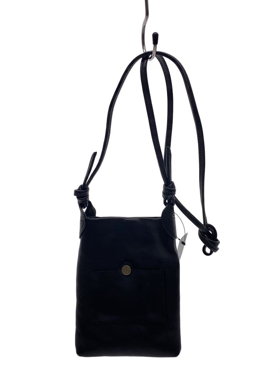 Other Brand ＭＡＨＬ Mini Shoulder Bag Leather BLK Solid