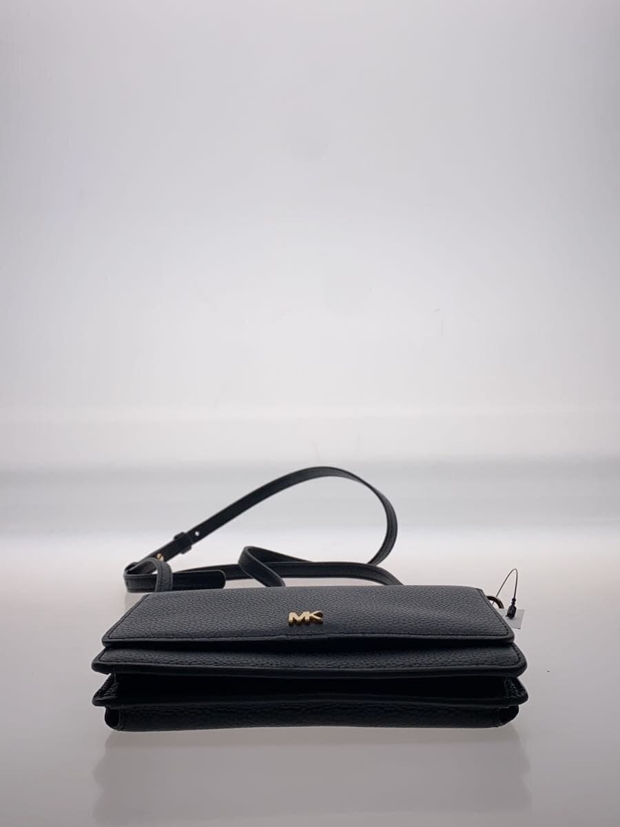 MICHAEL KORS Shoulder Bag Wallet Leather BLK 4