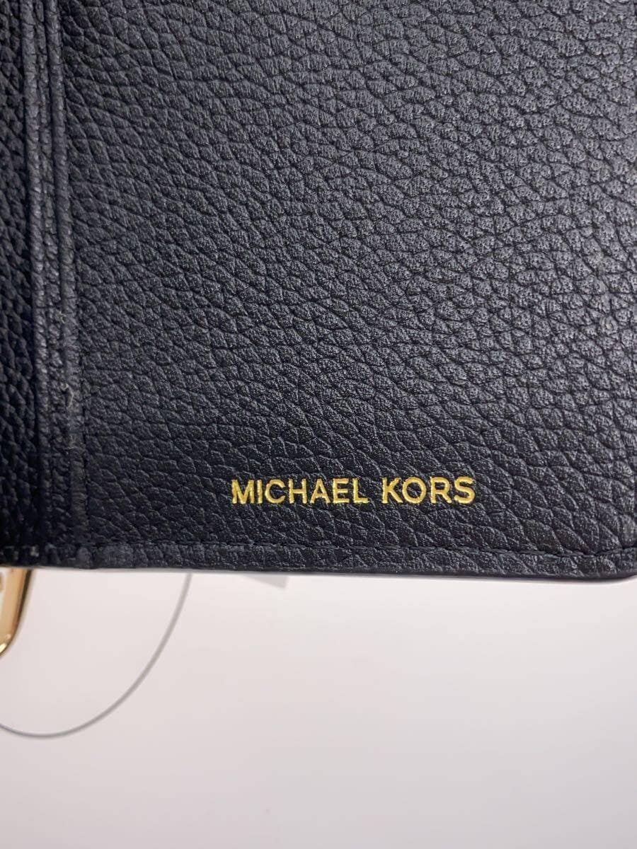 MICHAEL KORS Shoulder Bag Wallet Leather BLK 5