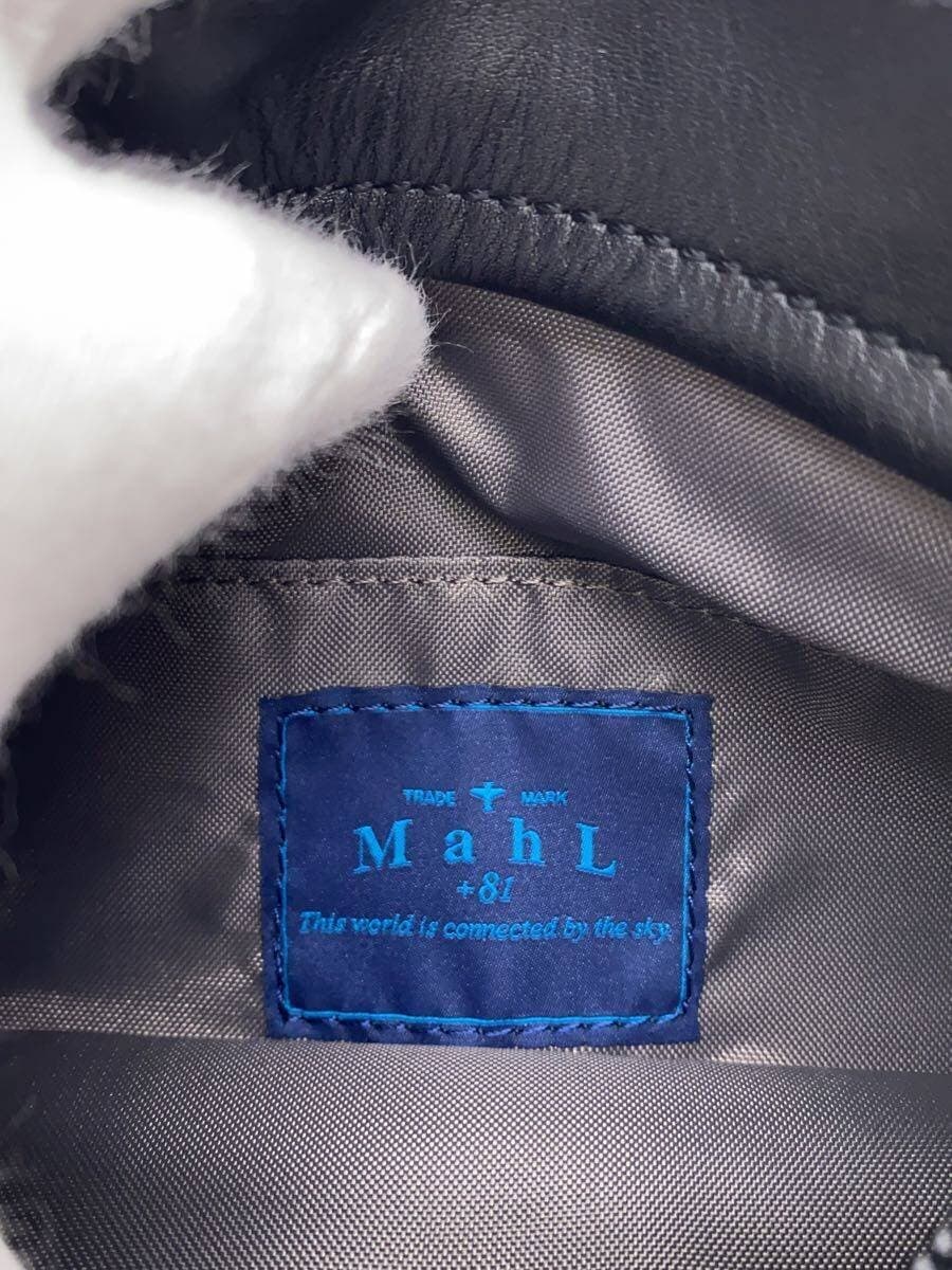 Other Brand Mah L Shoulder Bag Leather BLK Solid 5