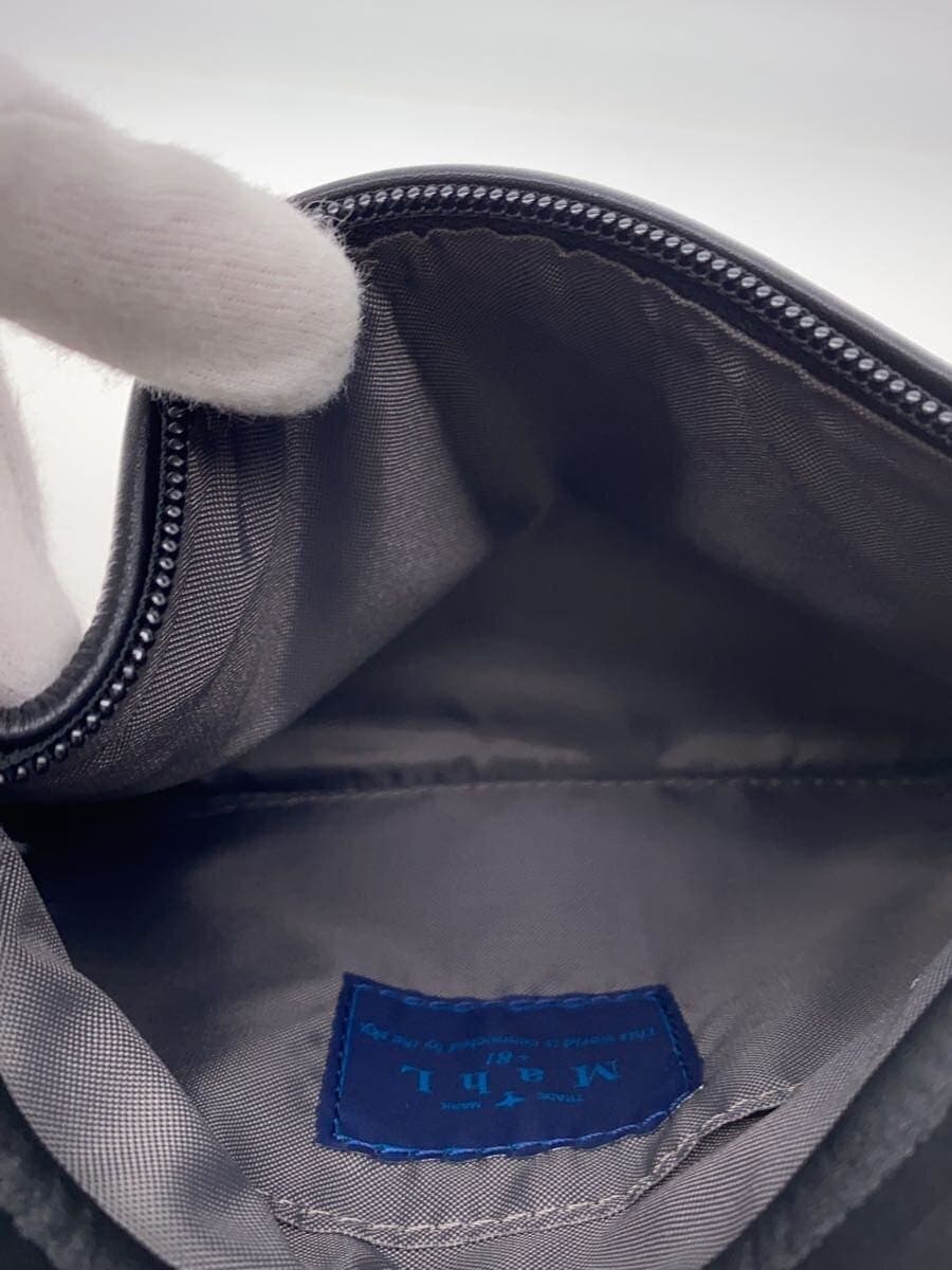 Other Brand Mah L Shoulder Bag Leather BLK Solid 6