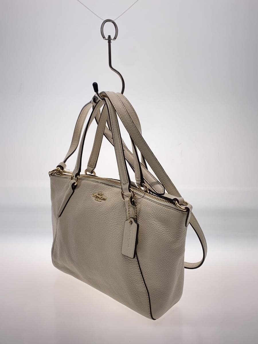 COACH Handbag_All Leather Leather CRM Solid 2