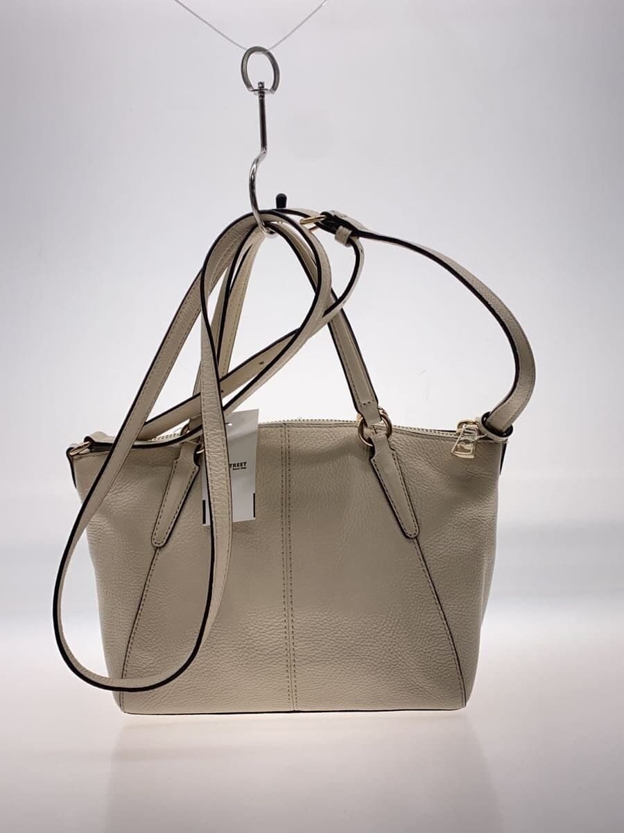 COACH Handbag_All Leather Leather CRM Solid 3