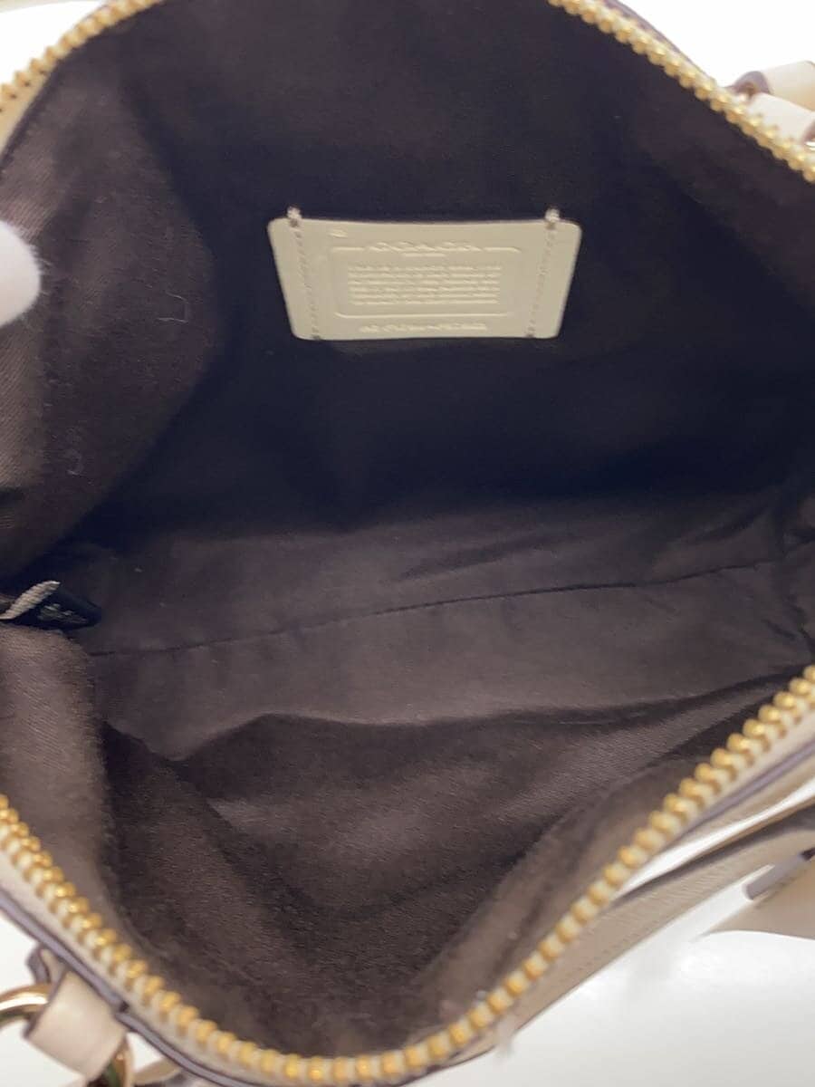 COACH Handbag_All Leather Leather CRM Solid 6