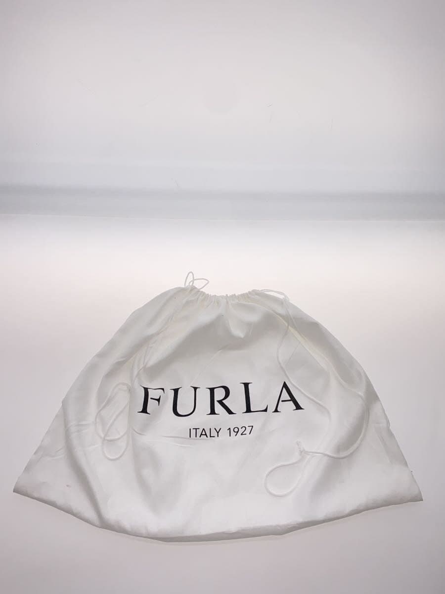 FURLABLOCK MINI CROSS BODY Shoulder Bag Leather WHT Solid 7