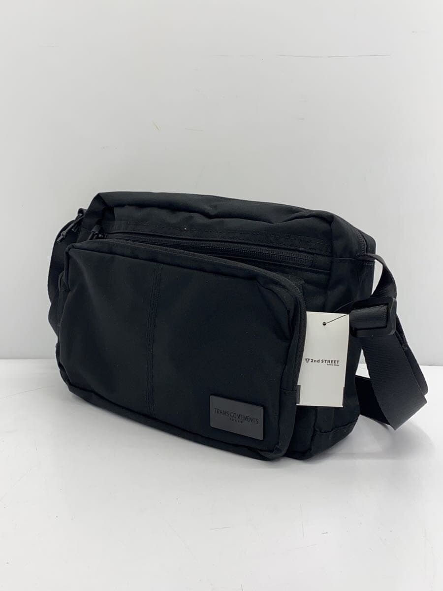TRANS CONTINENTS Shoulder Bag Nylon BLK Solid 2