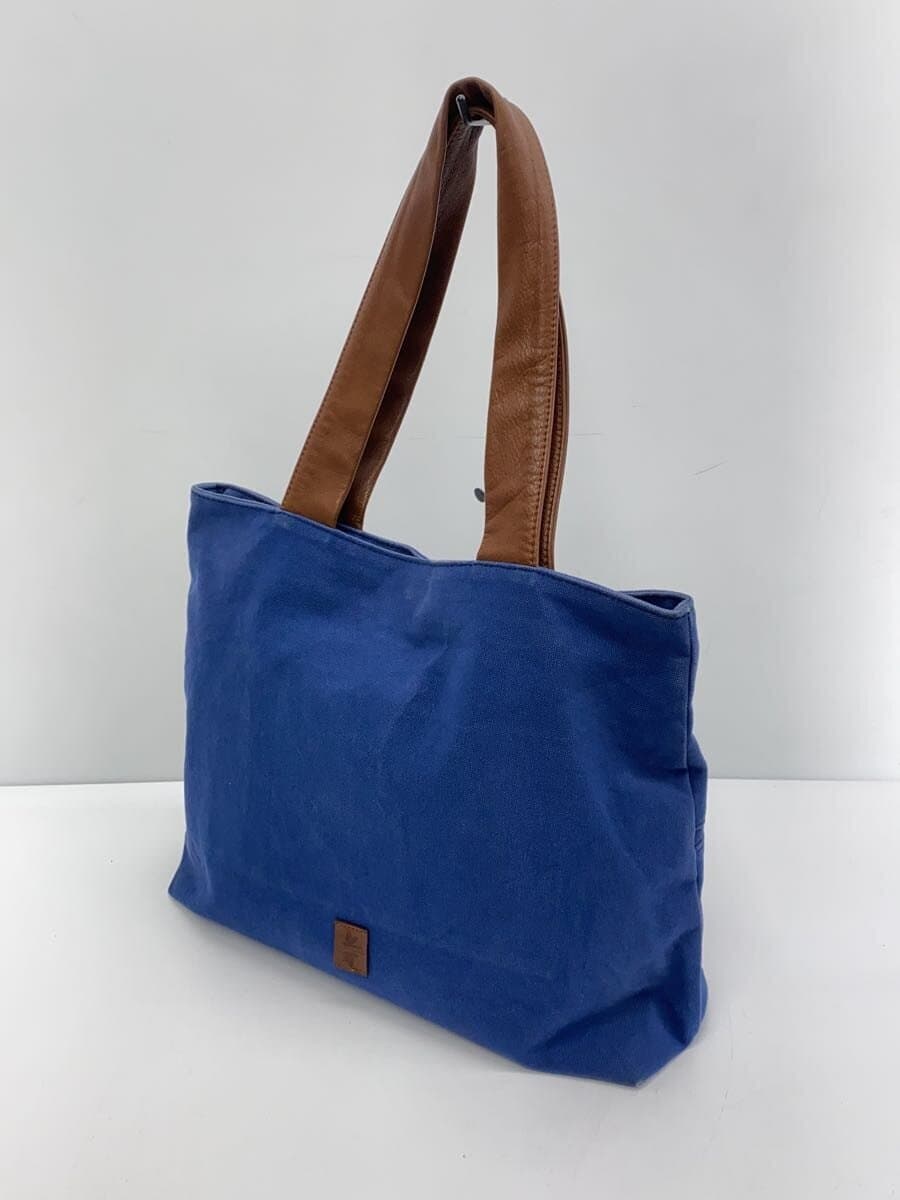 tobiuo Tote Bag Cotton NVY Solid 2