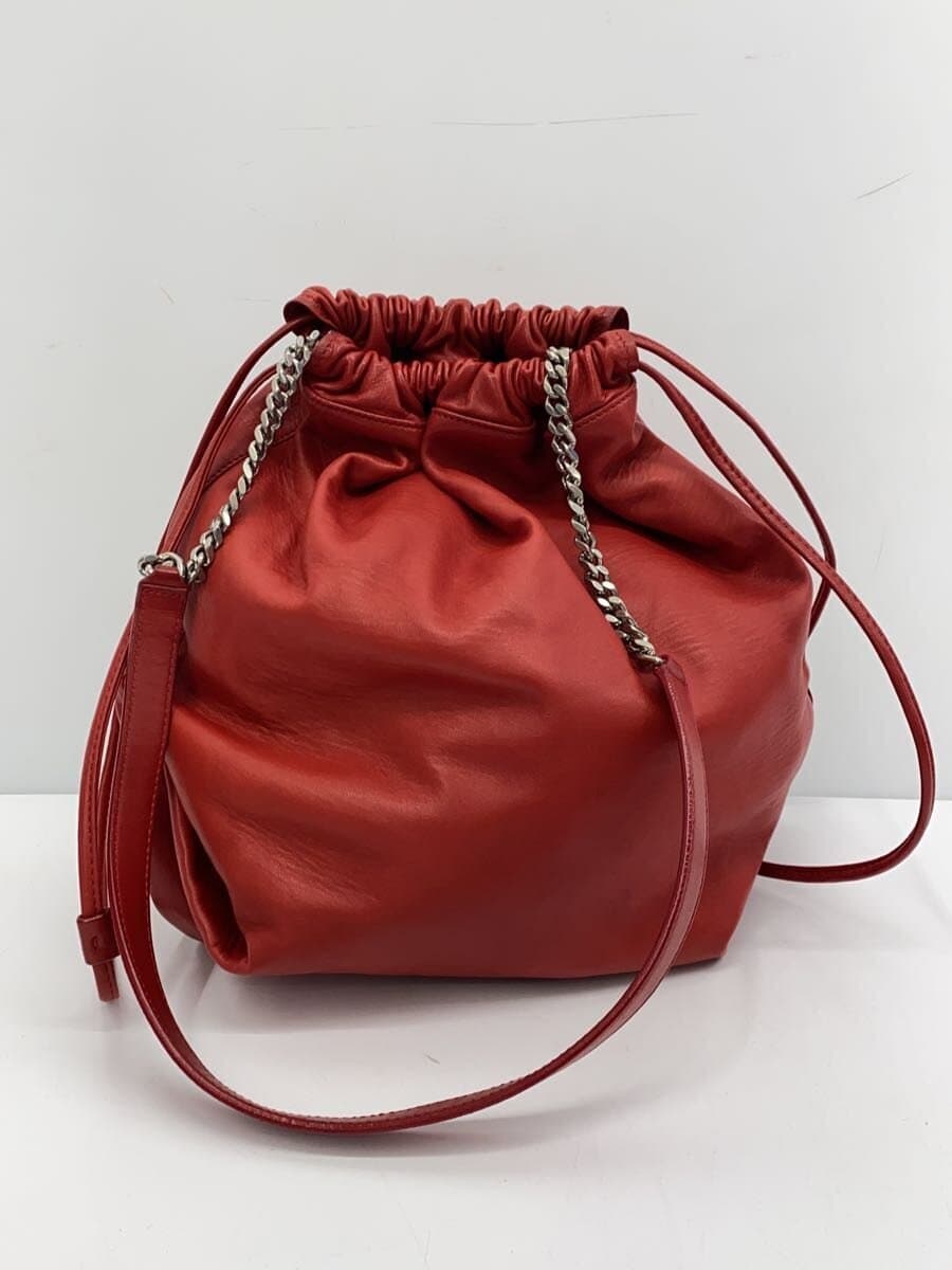 SAINT LAURENT Teddy Drawers Ring Shoulder Bag Shoulder Bag Leather RED MAL538447 3