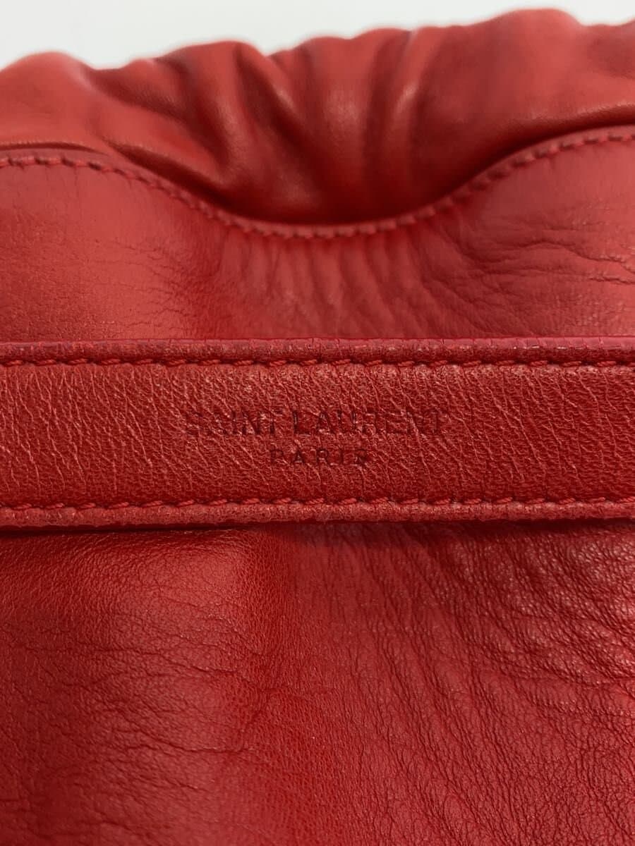 SAINT LAURENT Teddy Drawers Ring Shoulder Bag Shoulder Bag Leather RED MAL538447 8