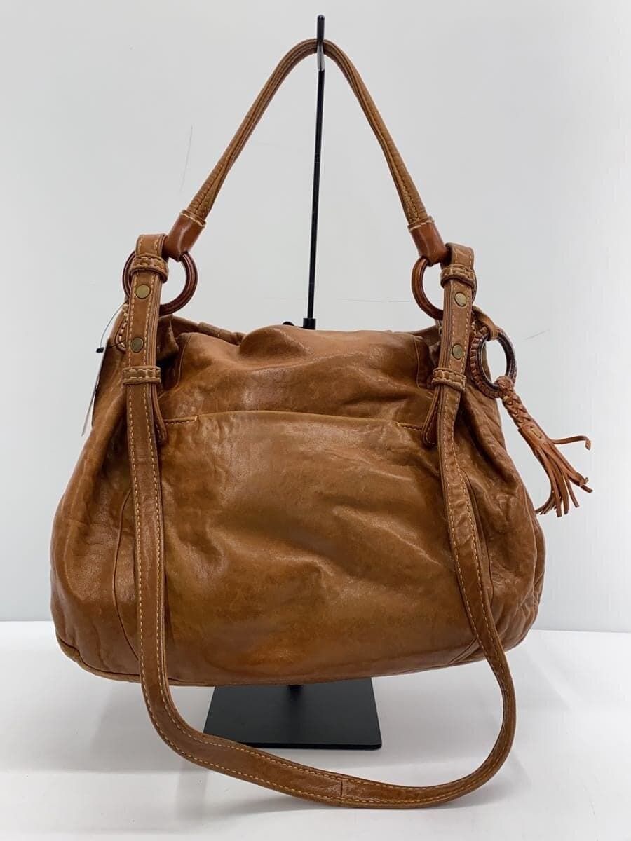 GENTEN Shoulder Bag Leather BRW Solid 3