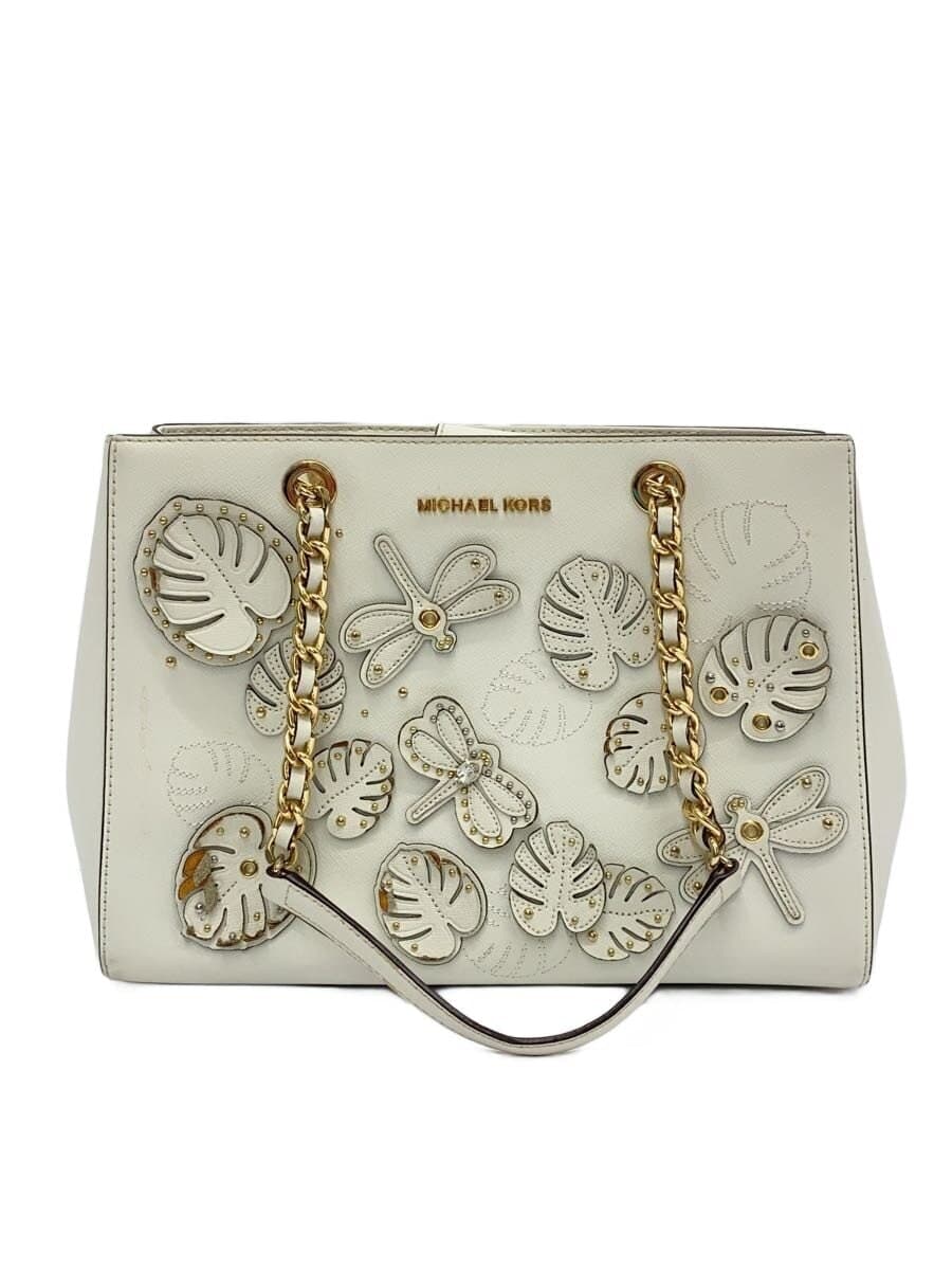 MICHAEL KORS Shoulder Bag Leather WHT