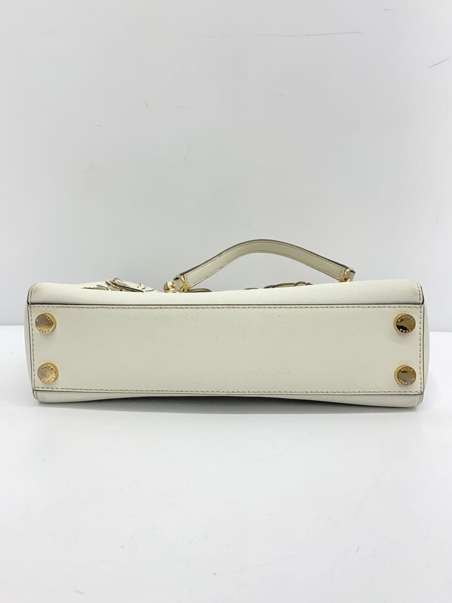 MICHAEL KORS Shoulder Bag Leather WHT 4