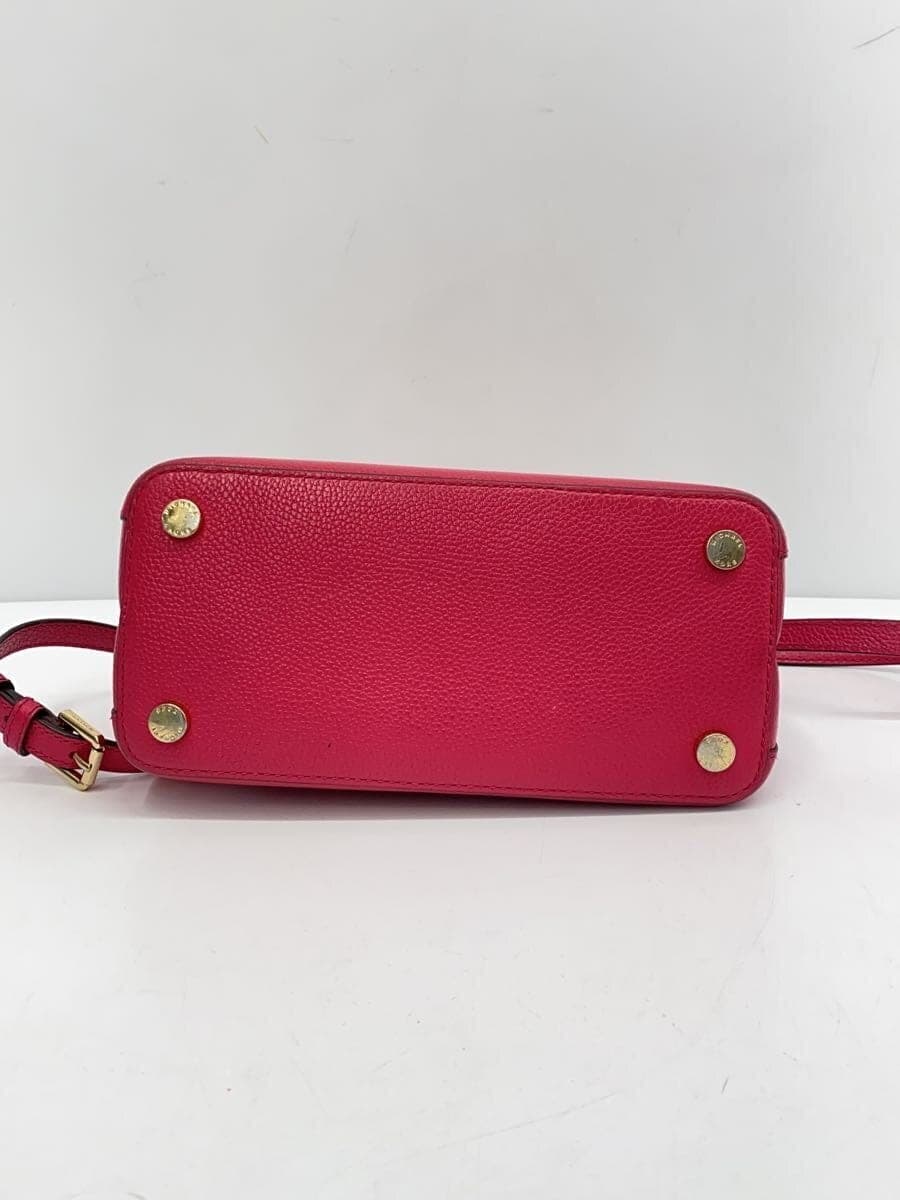 MICHAEL KORS Shoulder Bag Leather RED Solid NB-1805 4