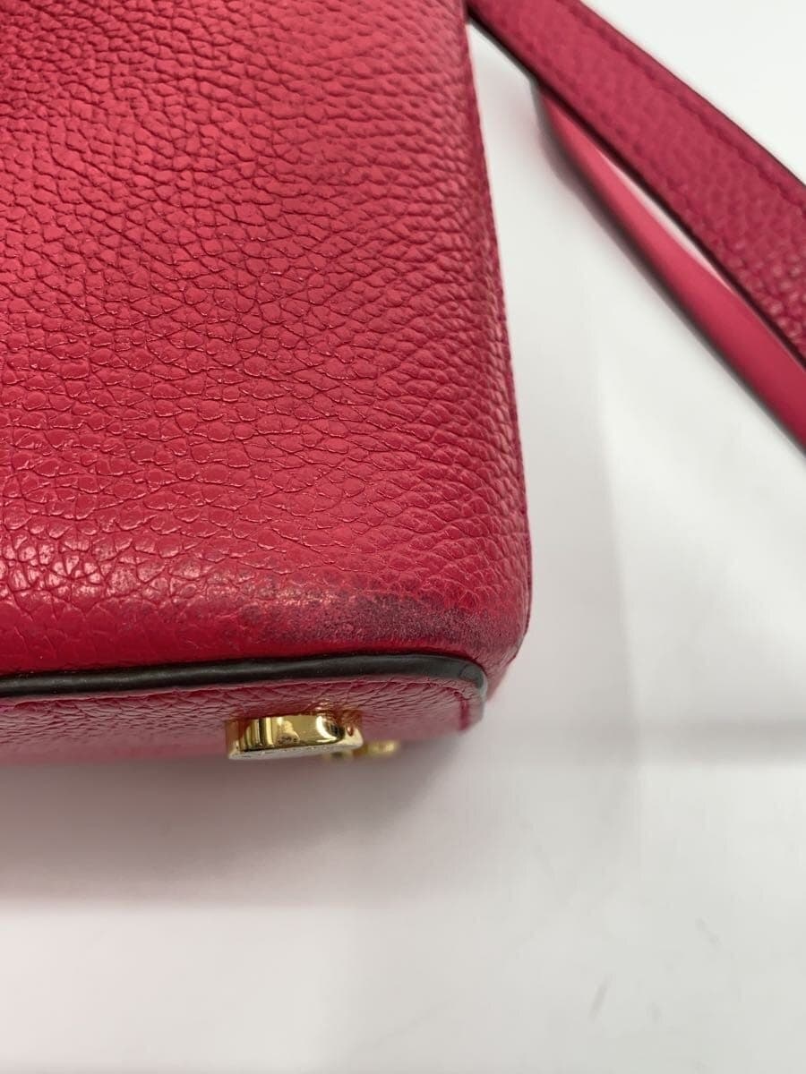 MICHAEL KORS Shoulder Bag Leather RED Solid NB-1805 8