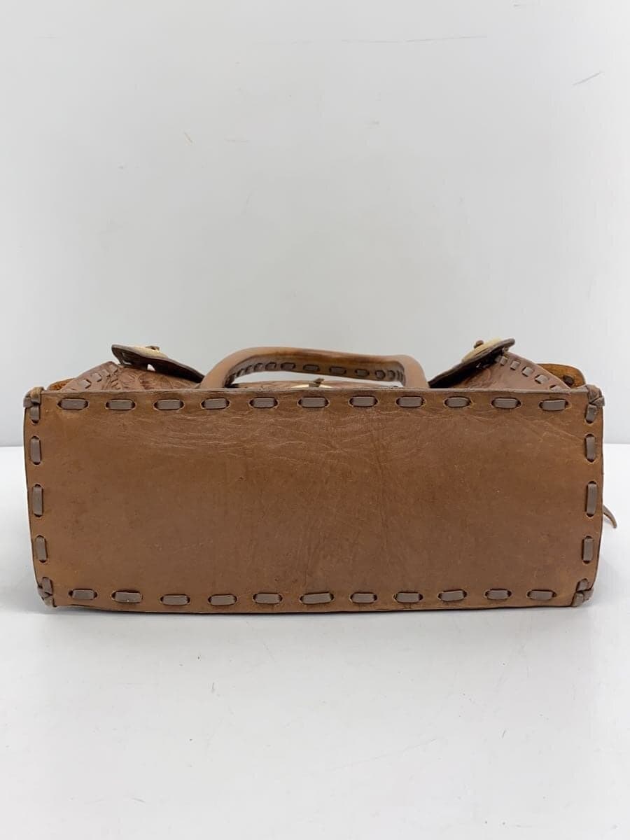 GRACE CONTINENTAL Handbag Leather BRW 4