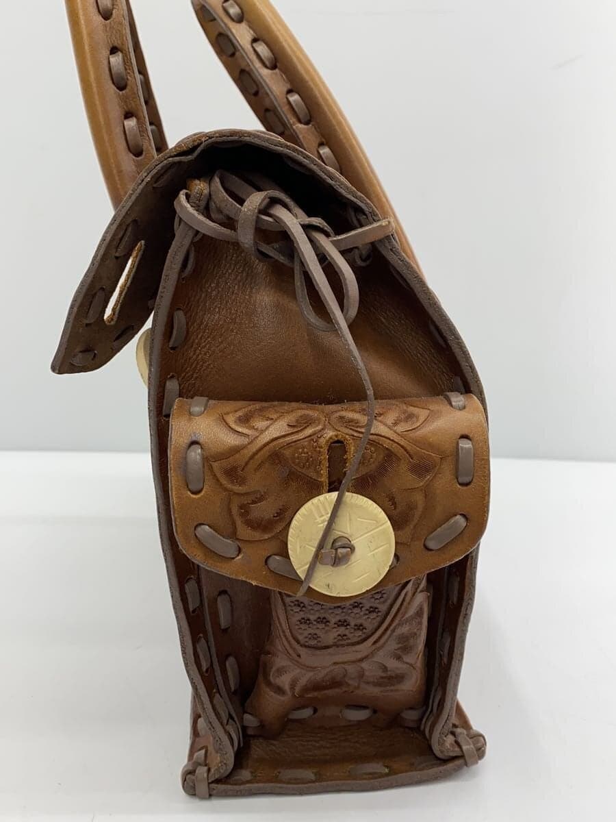 GRACE CONTINENTAL Handbag Leather BRW 7