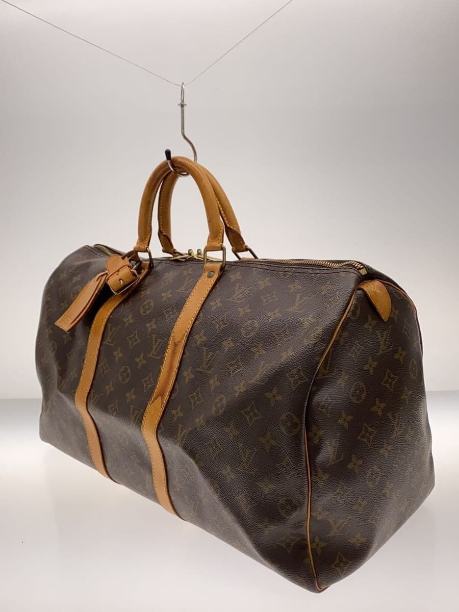 LOUIS VUITTON Keepall 45 Monogram Canvas PVC BRW M41428 2