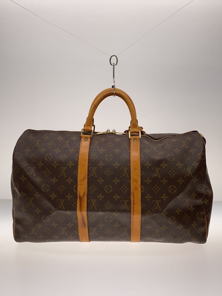 LOUIS VUITTON Keepall 45 Monogram Canvas PVC BRW M41428 3