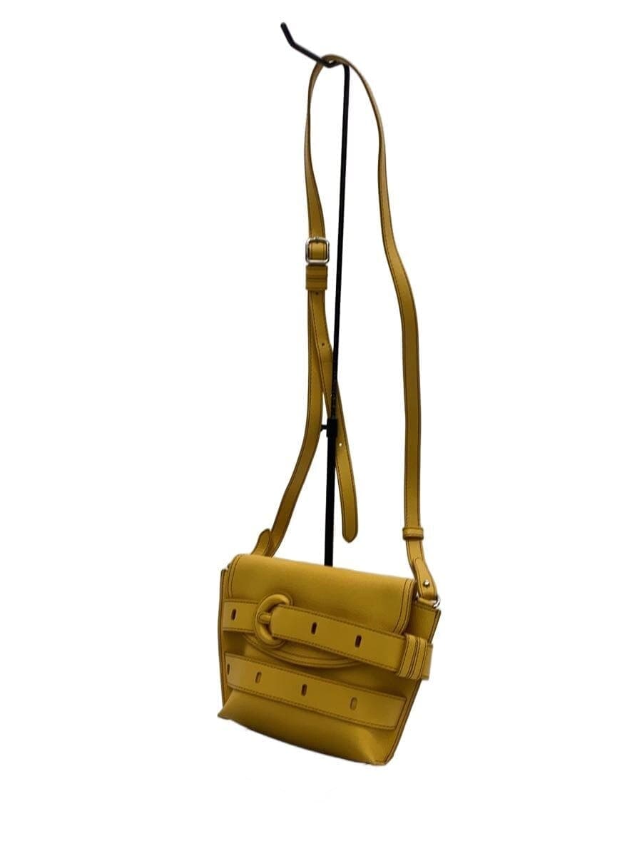 J&M DAVIDSON Shoulder Bag Leather YLW Solid 2