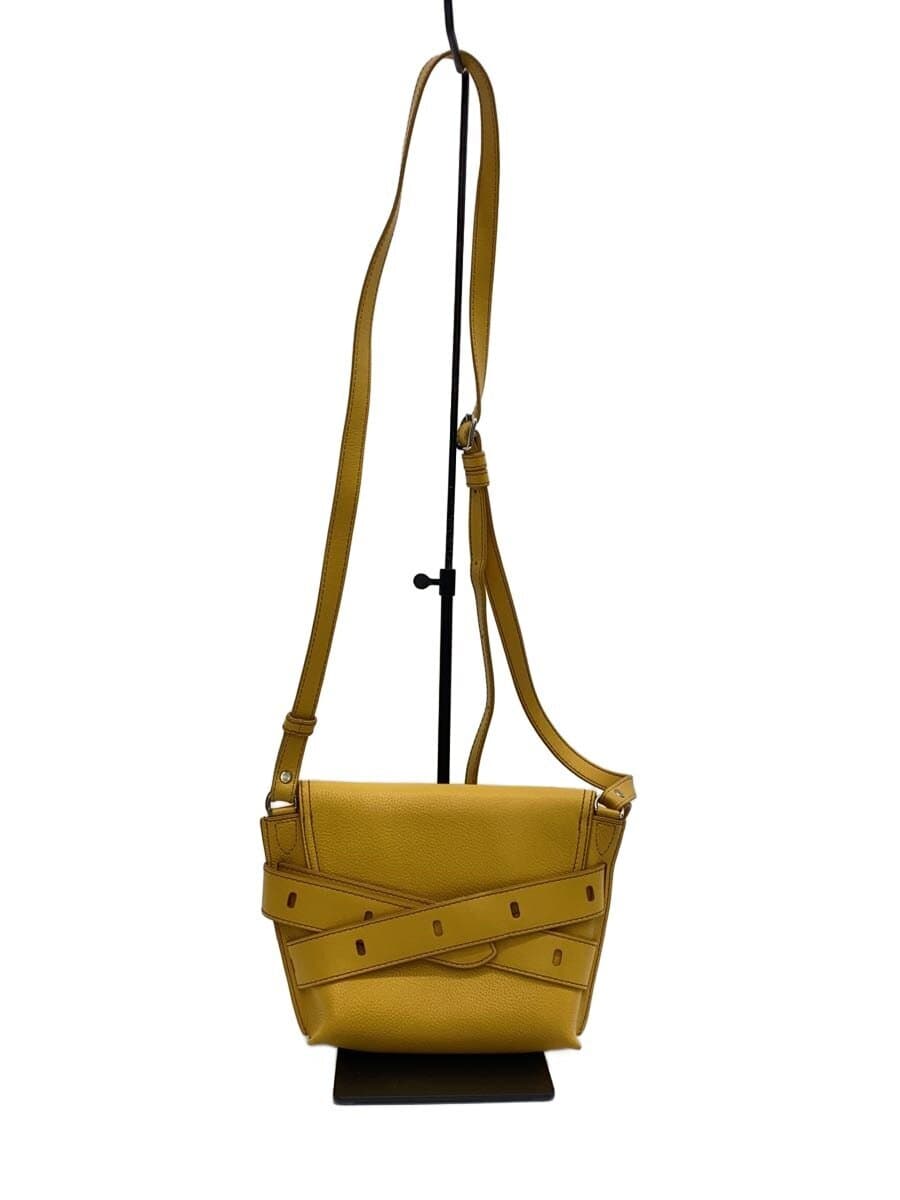 J&M DAVIDSON Shoulder Bag Leather YLW Solid 3