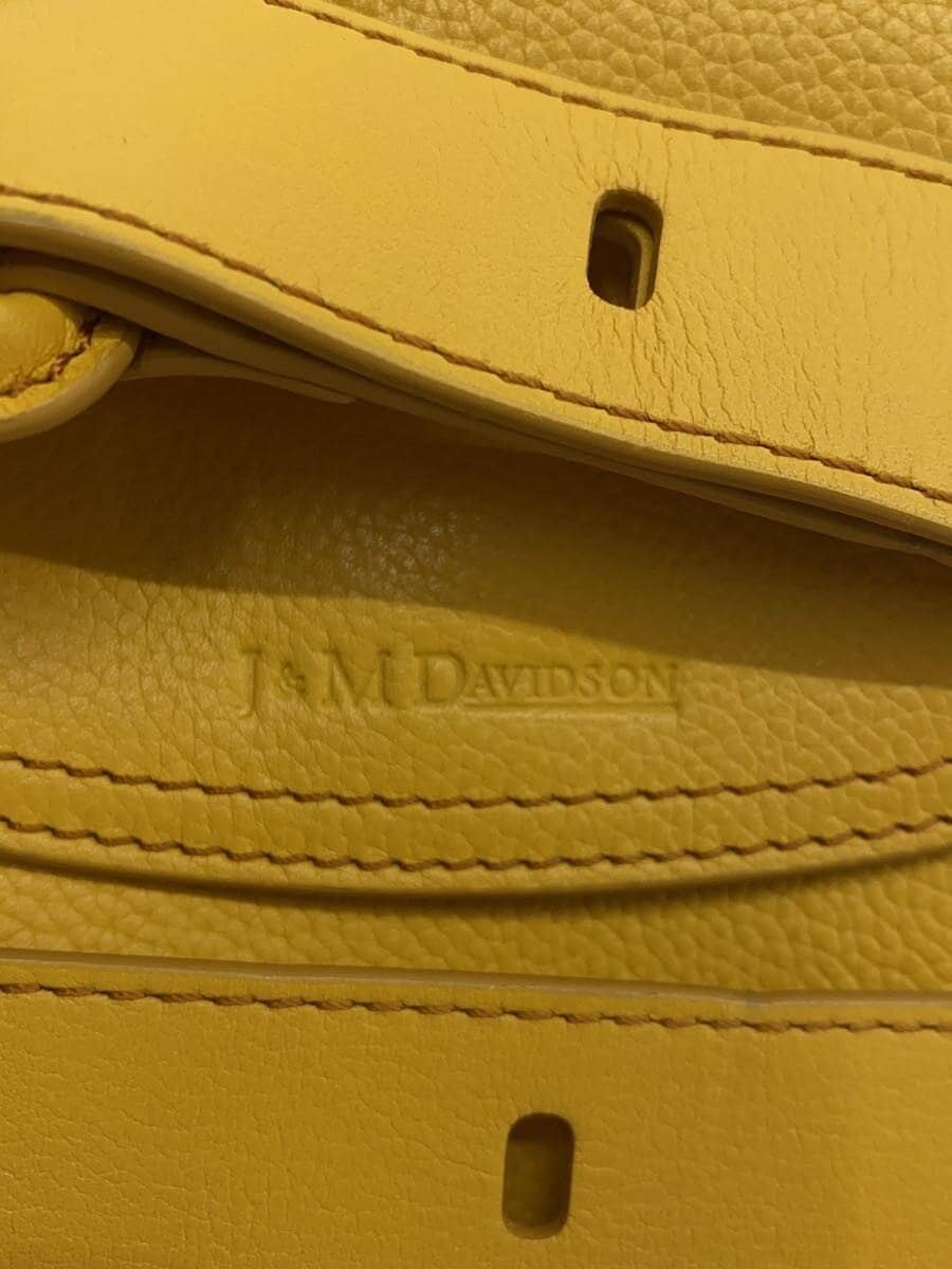J&M DAVIDSON Shoulder Bag Leather YLW Solid 5