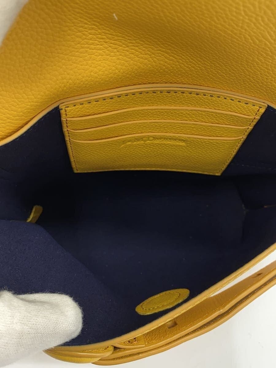 J&M DAVIDSON Shoulder Bag Leather YLW Solid 6