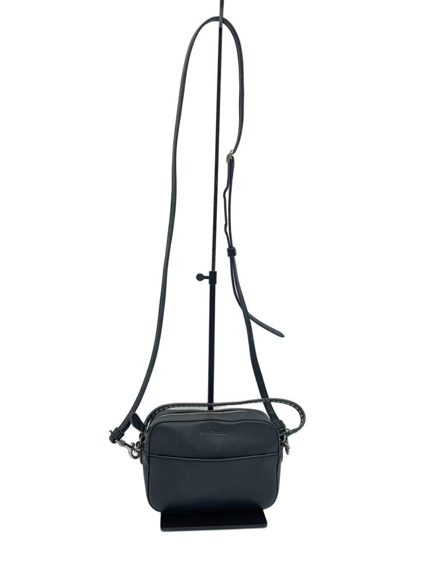 J&M DAVIDSONTOPHANDLEPEBBLEMINI Shoulder Bag Leather BLK Solid