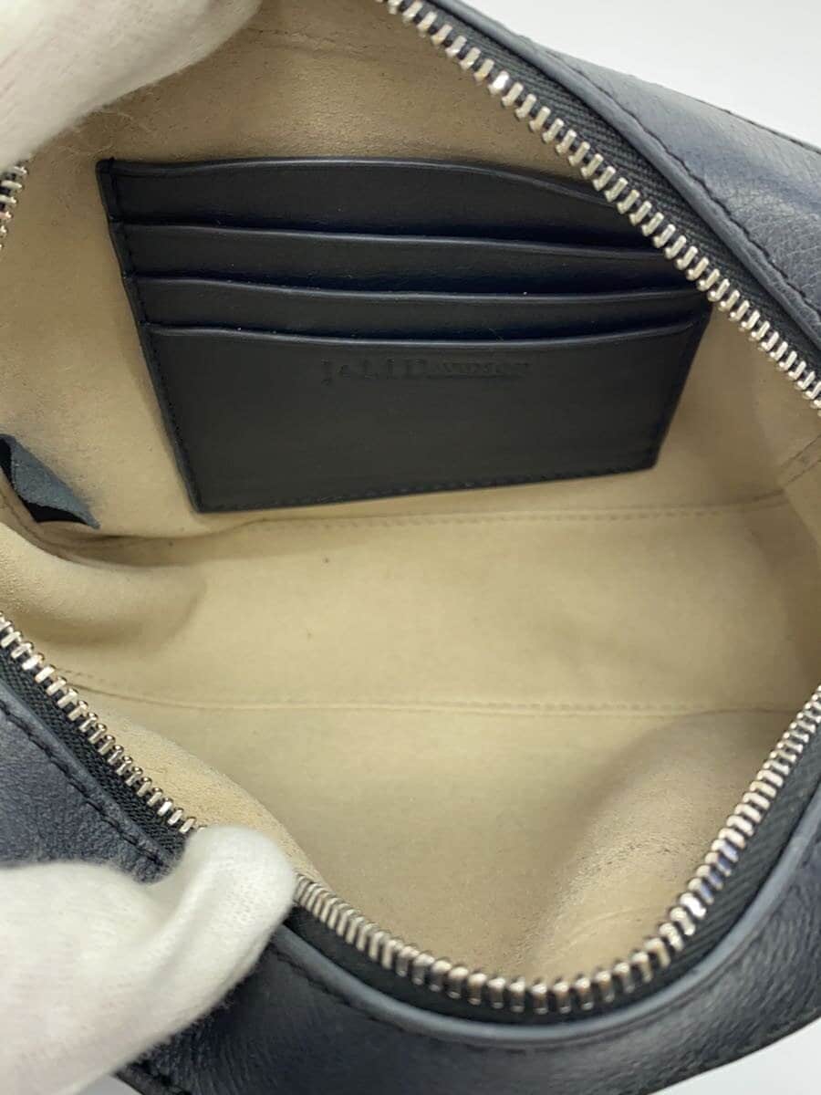 J&M DAVIDSONTOPHANDLEPEBBLEMINI Shoulder Bag Leather BLK Solid 6