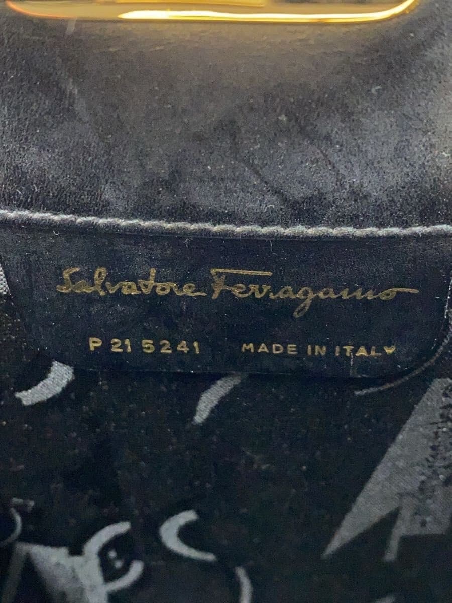 Salvatore Ferragamo shoulder bag leather black plain P215241 7