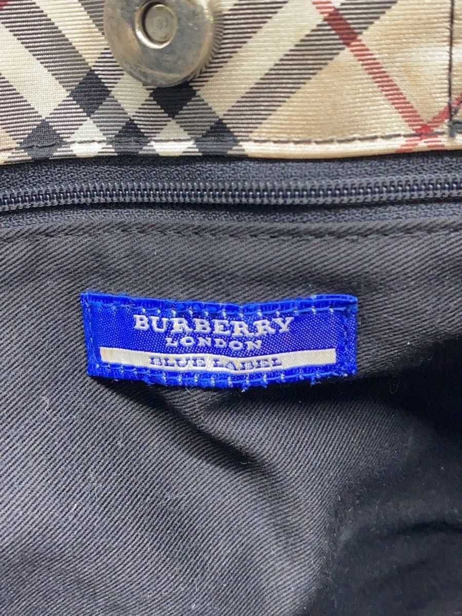 BURBERRY BLUE LABEL Nova Check Switch Tote Bag Nylon BLK ZAE29-501 5