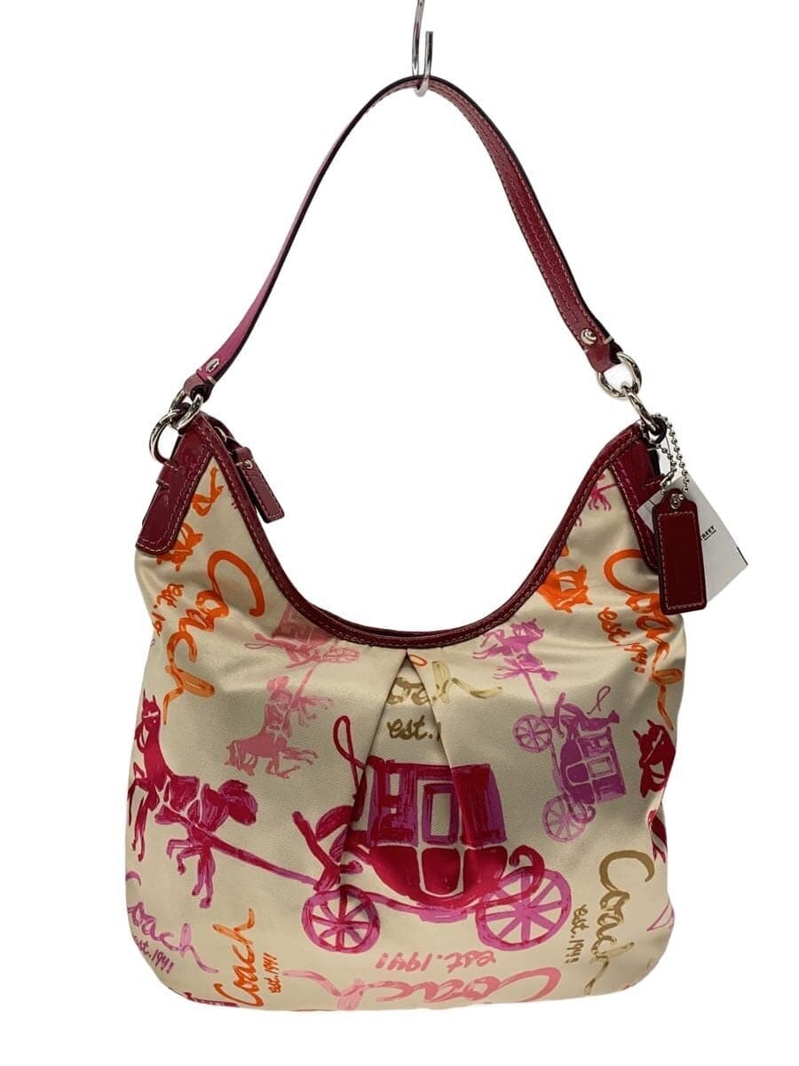 COACH Shoulder Bag BEG All Over Pattern F14891