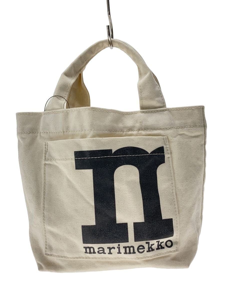 marimekko MONO MINI TOTE SOLID Handbag Canvas WHT Print