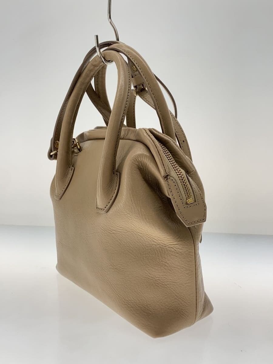 russetgemeil gem by Shape 2-Way Mini Handbag Shoulder Bag Leather BEG 2