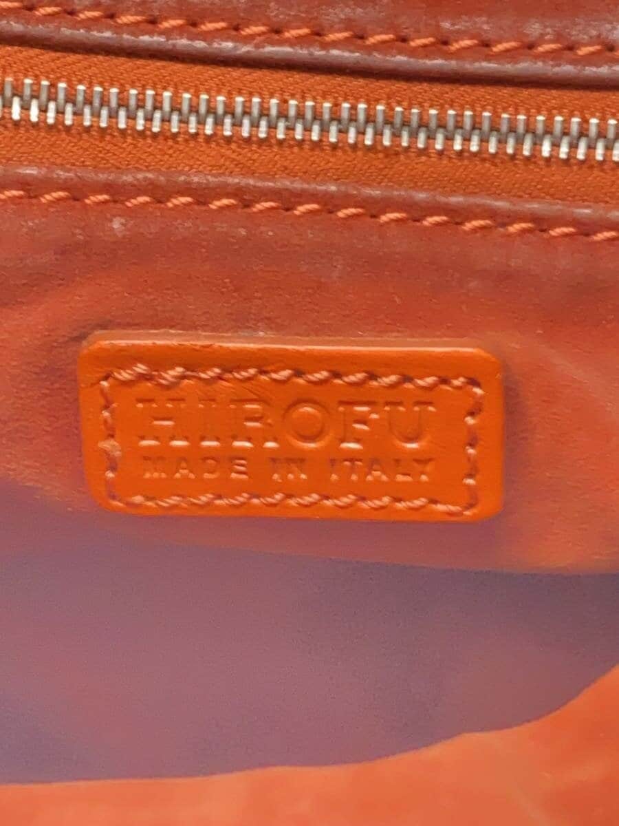 HIROFUH Logo Handbag Leather ORN 5