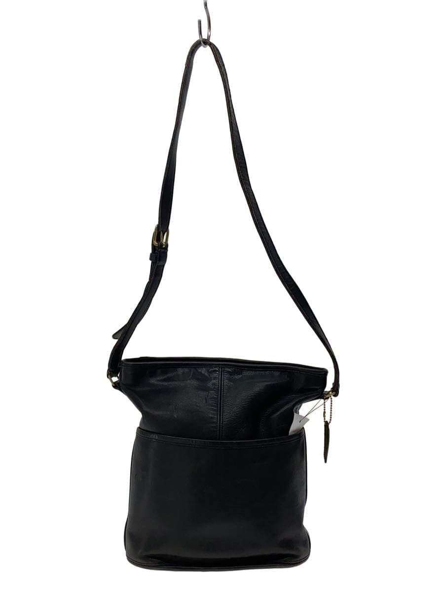 COACH Shoulder Bag Leather BLK 105