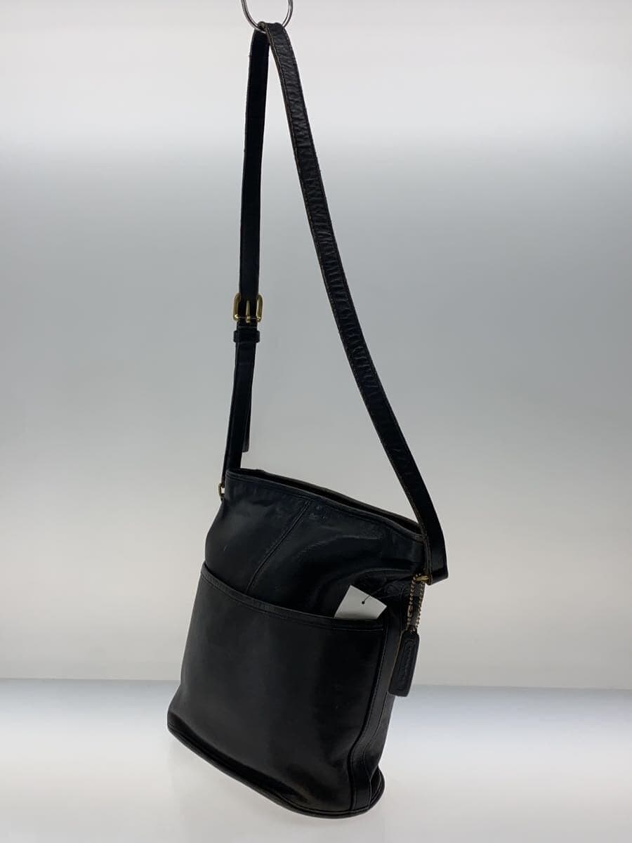 COACH Shoulder Bag Leather BLK 105 2