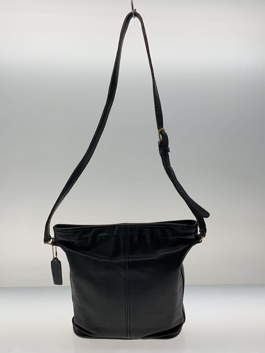 COACH Shoulder Bag Leather BLK 105 3